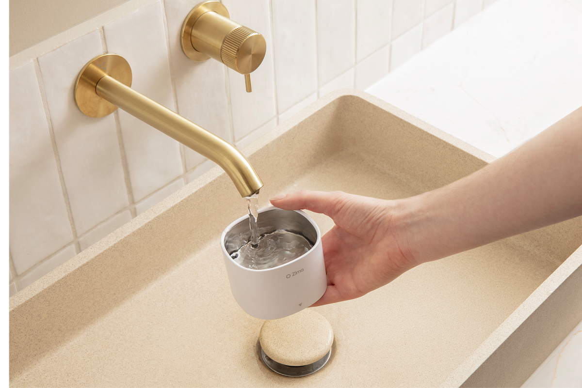 Fill with water